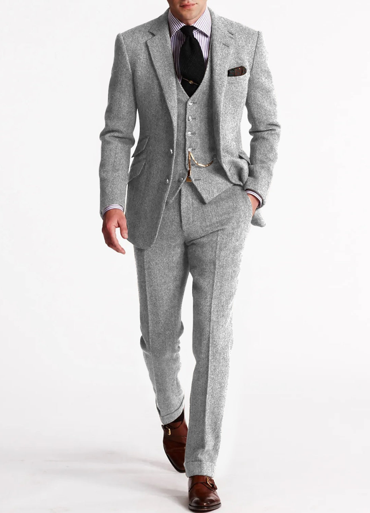 Trevor | Costume Trois Pièces à Pour Homme | Élégant