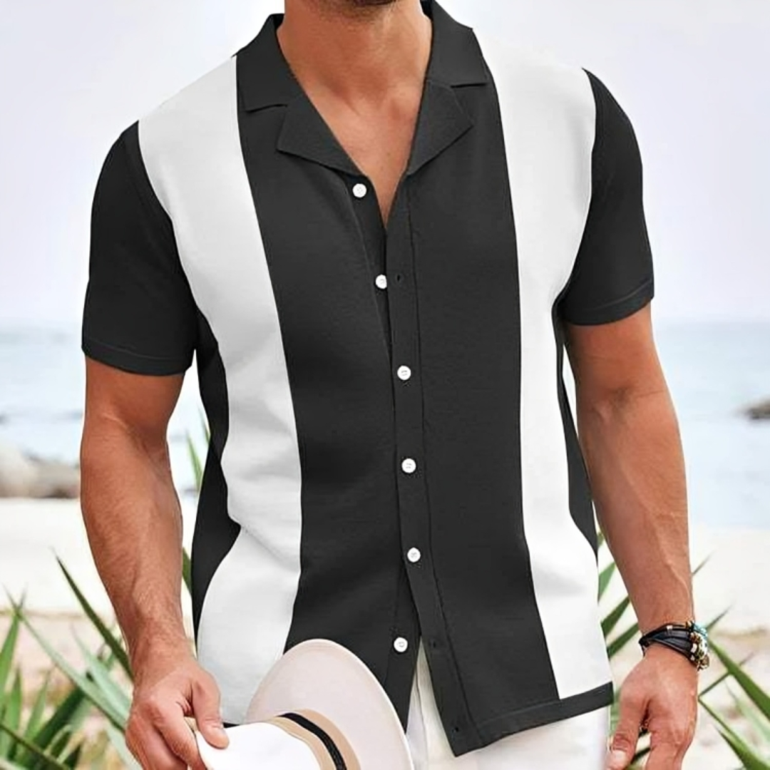 Ayub | Chemise à Manches Courtes Pour Hommes  | Noir