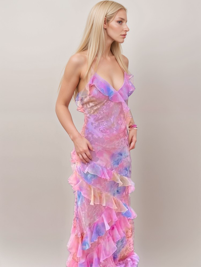 Malayah | Robe Maxi Sérénité au Coucher du Soleil pour Femmes