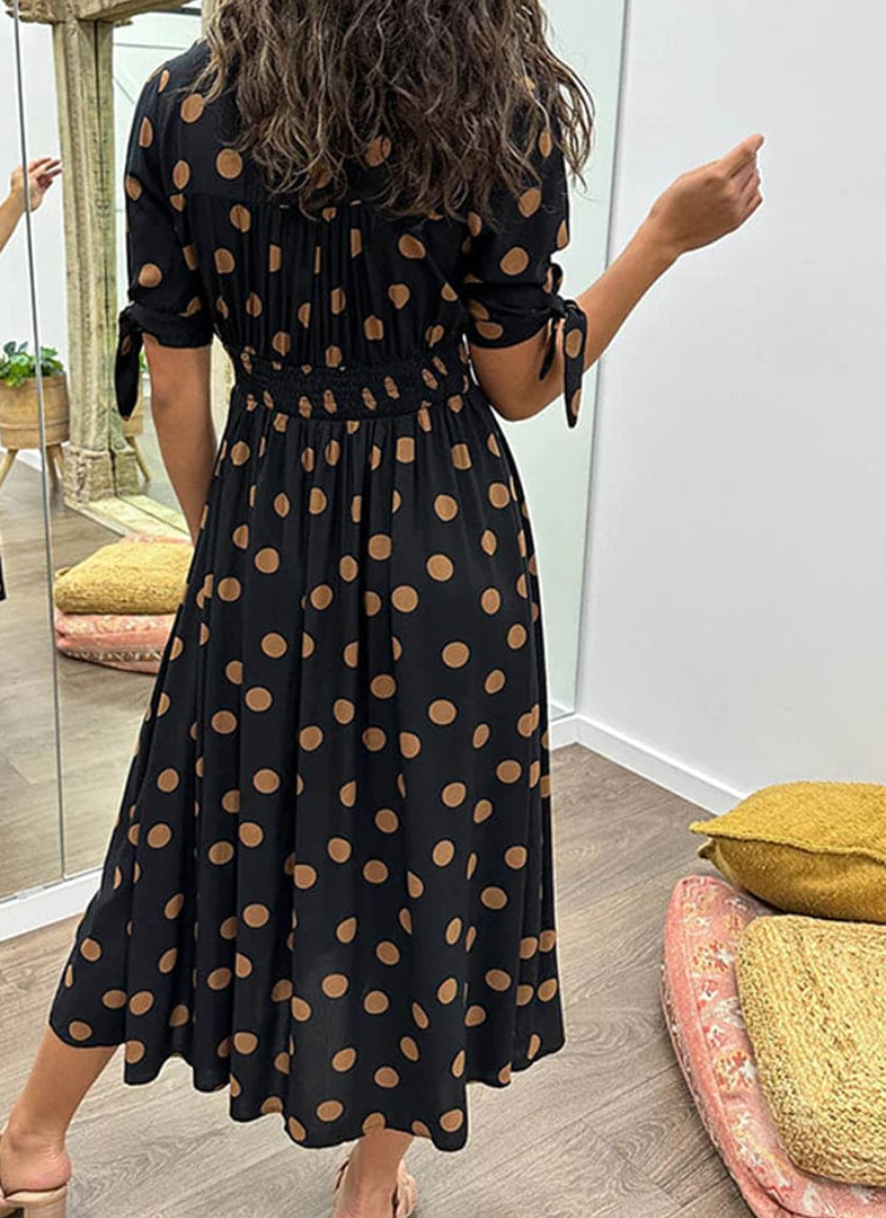 Milky | Robe Longue Elégant Pour Femme | Noir