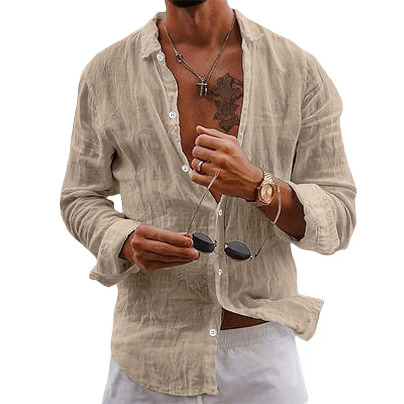Amen | Chemise en lin pour Hommes | Blanche