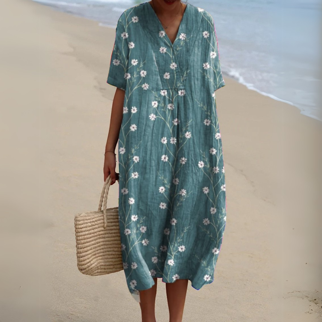 Sarah | Robe élégante avec imprimé floral