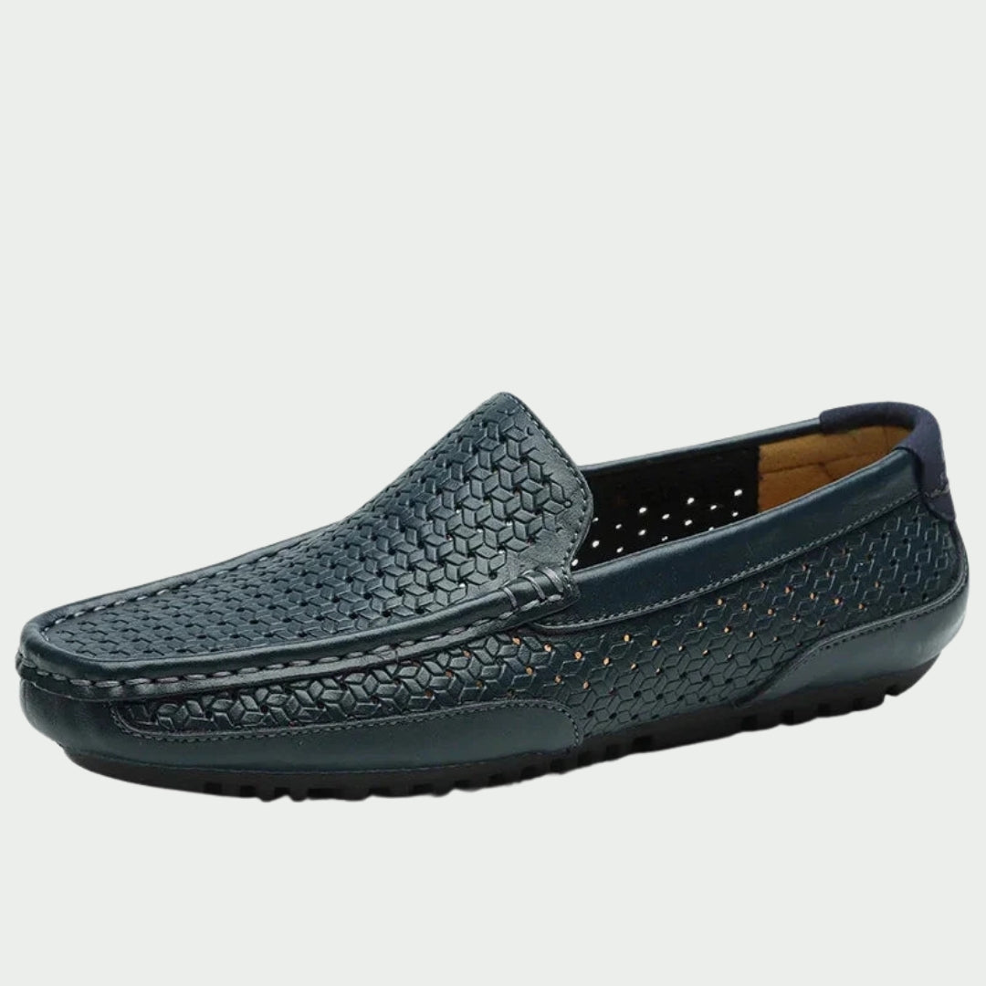 Aubry | Mocassins en cuir tressé élégants