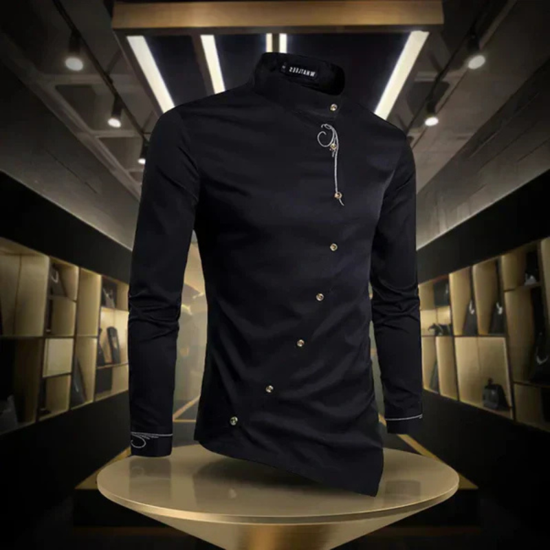 Dennovan | Chemise asymétrique à manches longues pour Hommes | Manche longue