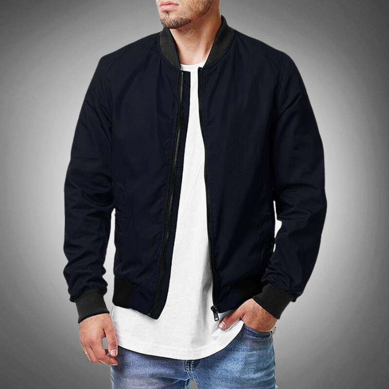 Kristoffer | Veste Hiver Bomber Pour Hommes | Noir
