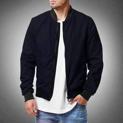 Kristoffer | Veste Hiver Bomber Pour Hommes | Noir