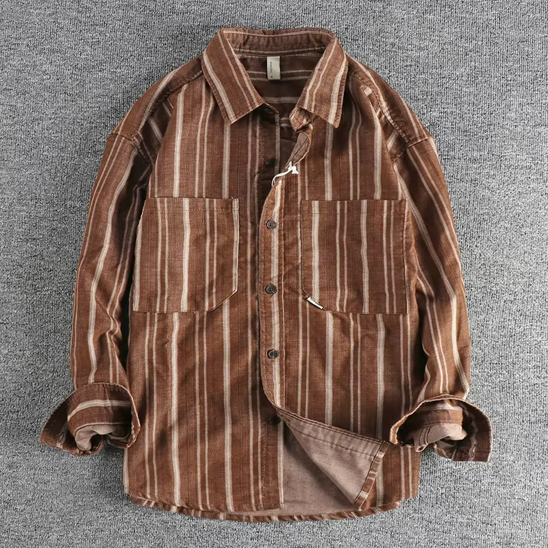 Bobby | Chemise décontractée rayée pour Hommes | Longue
