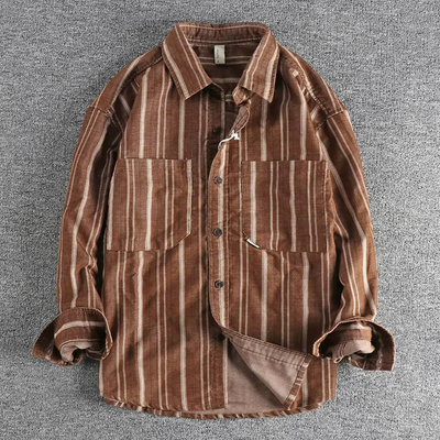 Bobby | Chemise décontractée rayée pour Hommes | Longue