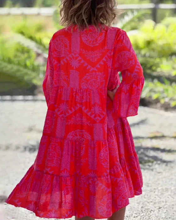 Vellana™ Boho-Kleid aus Baumwolle
