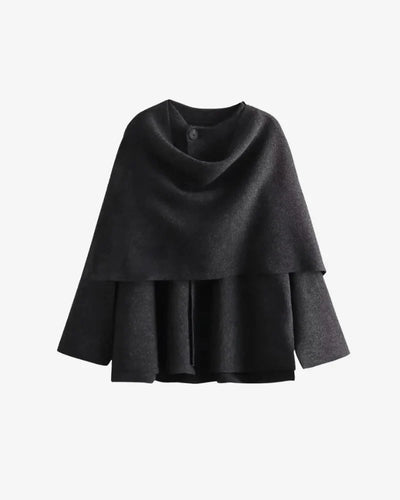 Veste drapée pour femme | Chaude