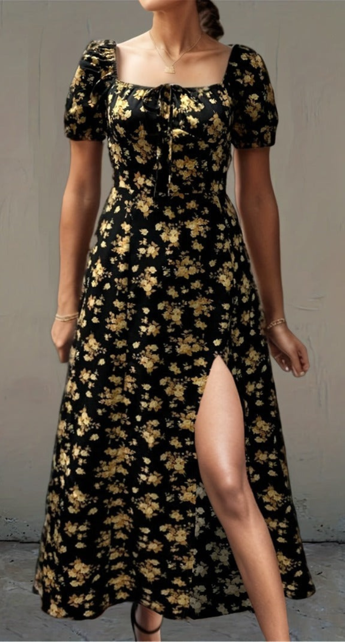 Daffne  | Robe d'été à Fleurs Pour Femme | Midi