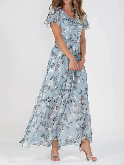 Jane | Robe fleurs Élégante pour femme | Midi