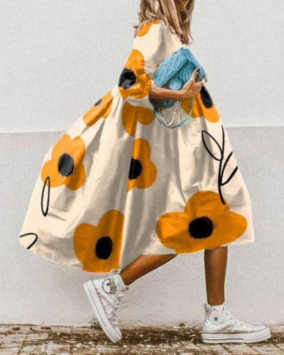 Berna | Robe d été Fléur Pour Femme | élégant