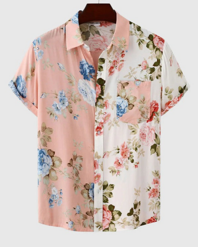 Rylie | Chemise Fleur Pour Hommes | manche courte