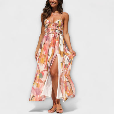 Annalise | Robe fluide à imprimé audacieux