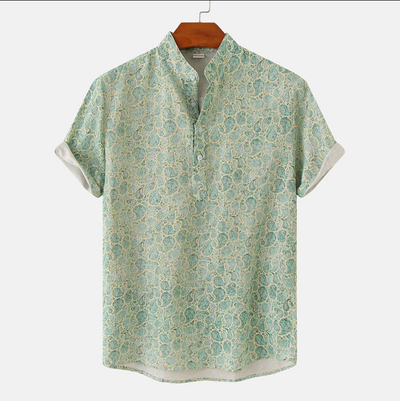 Chemise Boutonnée à Manches Courtes pour Hommes