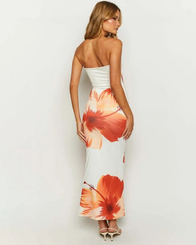 Maine |  Robe d'été à Fleurs Pour Femme | Maxi