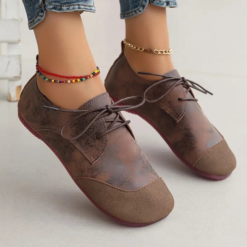 Elvessa | Chaussures à Lacets Compensé Pour Femme | Confortables