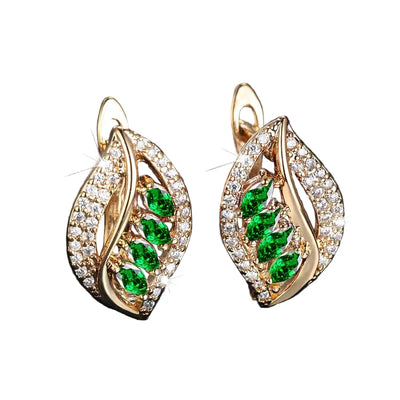 Boucles d’Oreilles Isola Verdancia | Or 16K