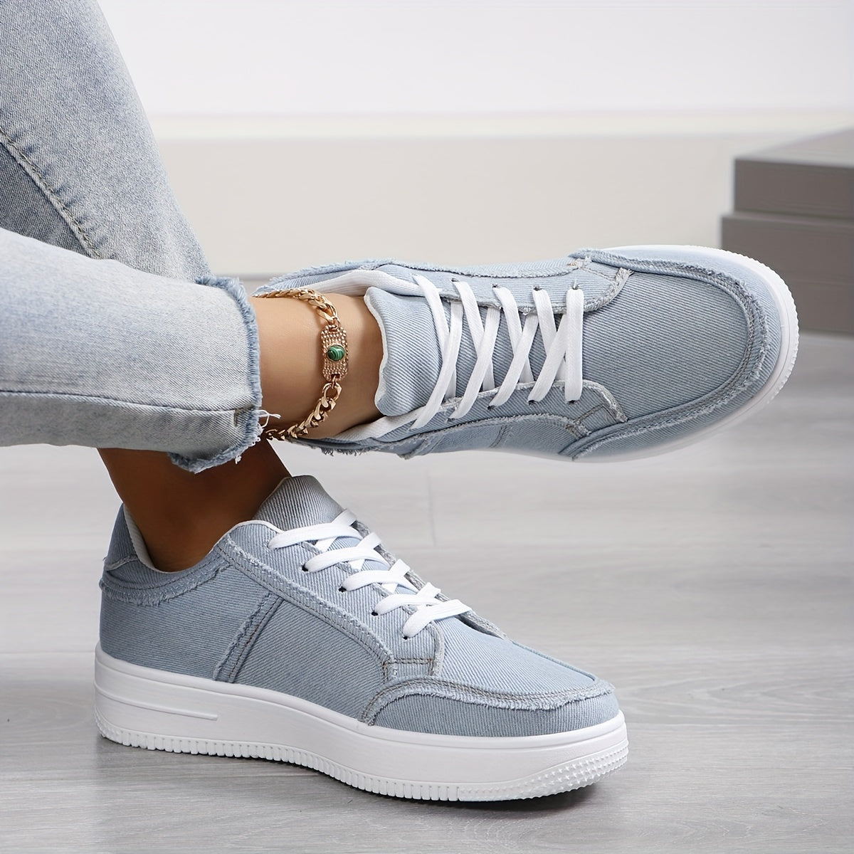 Amélie – Femme Sneakers Toile Décontractées