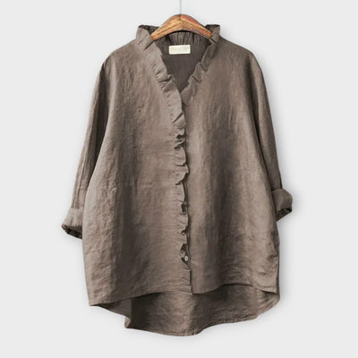 Sanela | Chemise chic en lin et coton