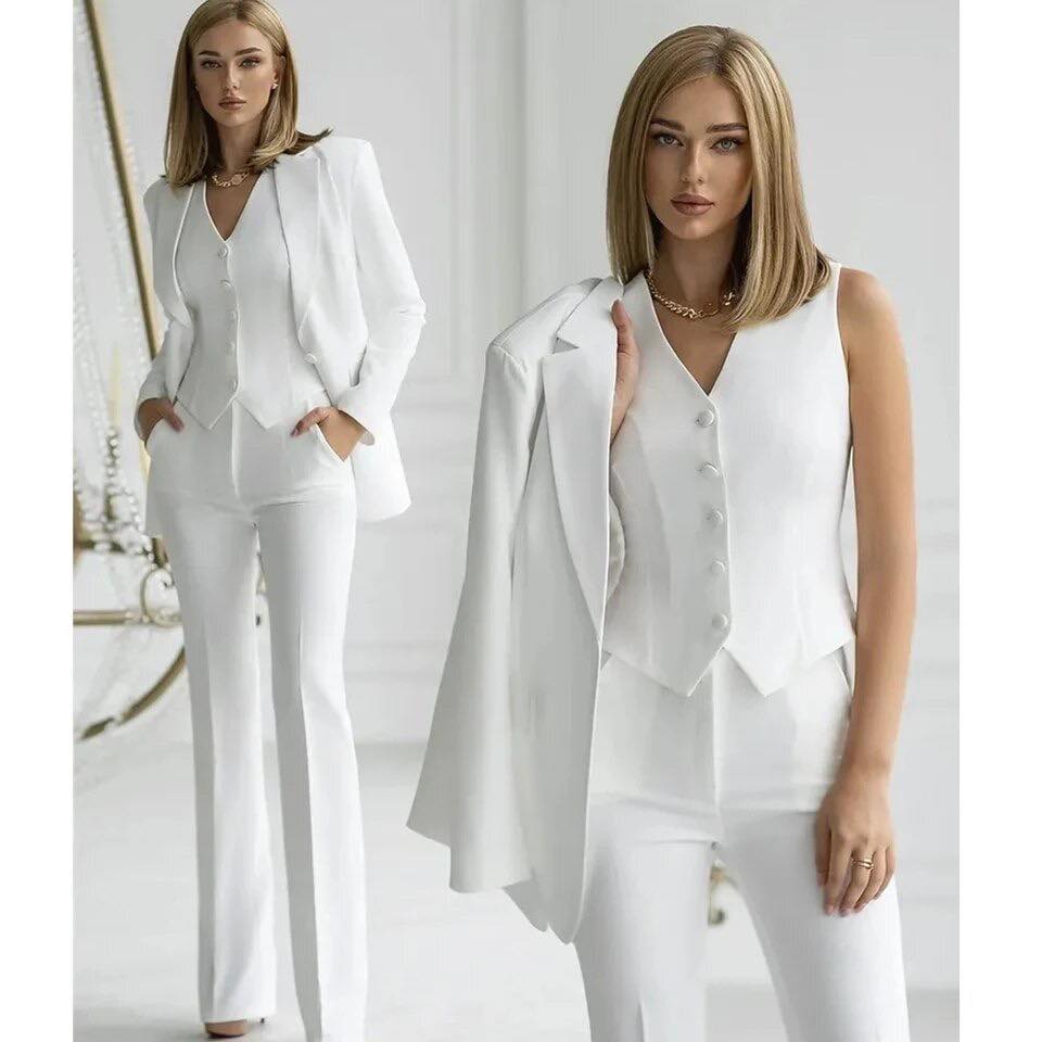 Tailleur "Sophie" (blazer+pantalon+gilet)