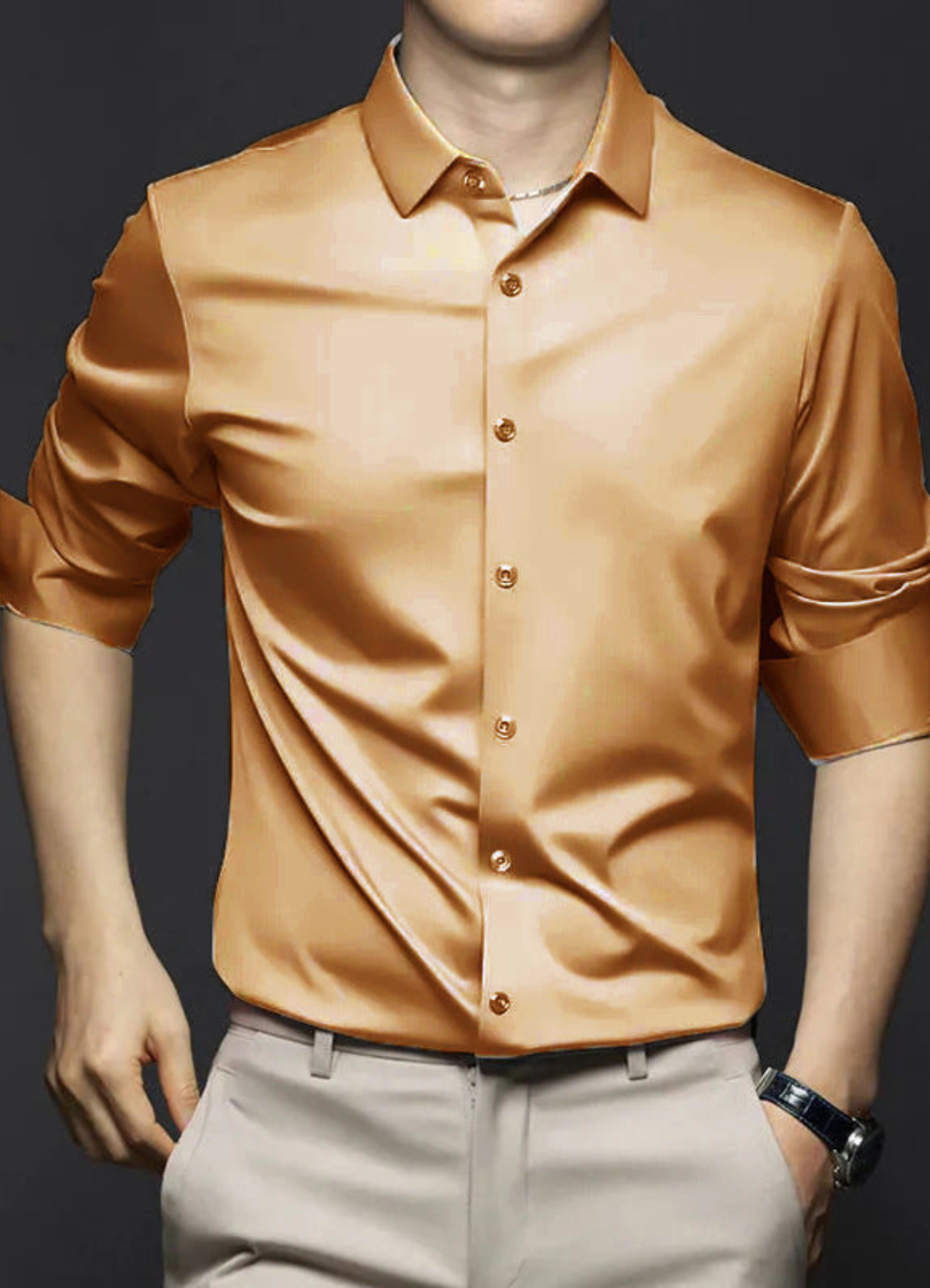 Tucker | Chemise Manche Longue Pour Hommes | Noir