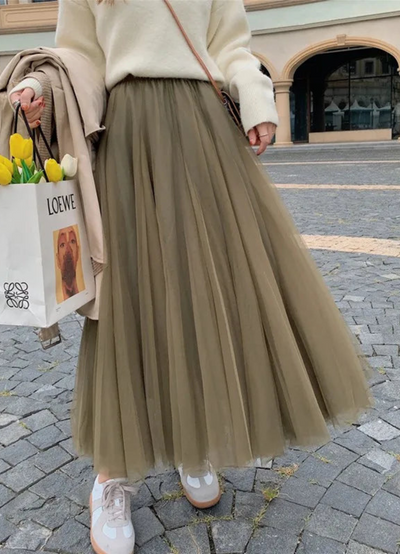 Jeena | Jupe Taille Haute Pour Femme | Longue