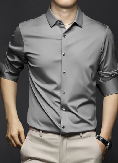 Tucker | Chemise Manche Longue Pour Hommes | Noir