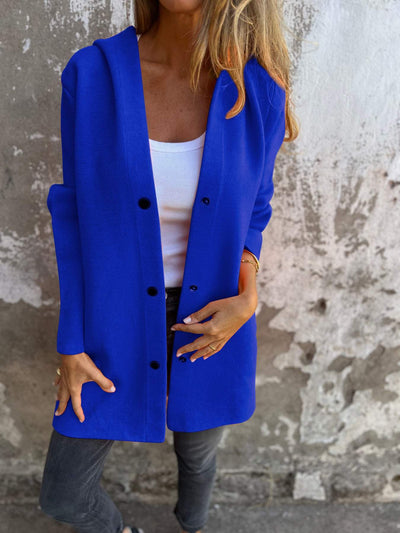 Tamara| Veste à capuche à poitrine simple pour femmes