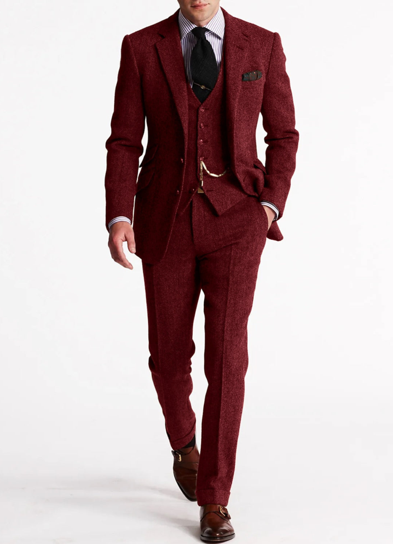 Trevor | Costume Trois Pièces à Pour Homme | Élégant