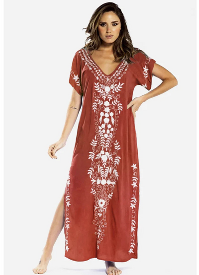 Tamsin | Robe De Plage Bohème Pour Femmes | Longue