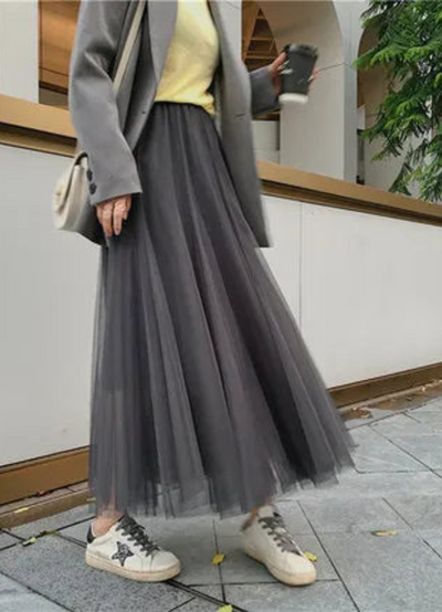 Jeena | Jupe Taille Haute Pour Femme | Longue