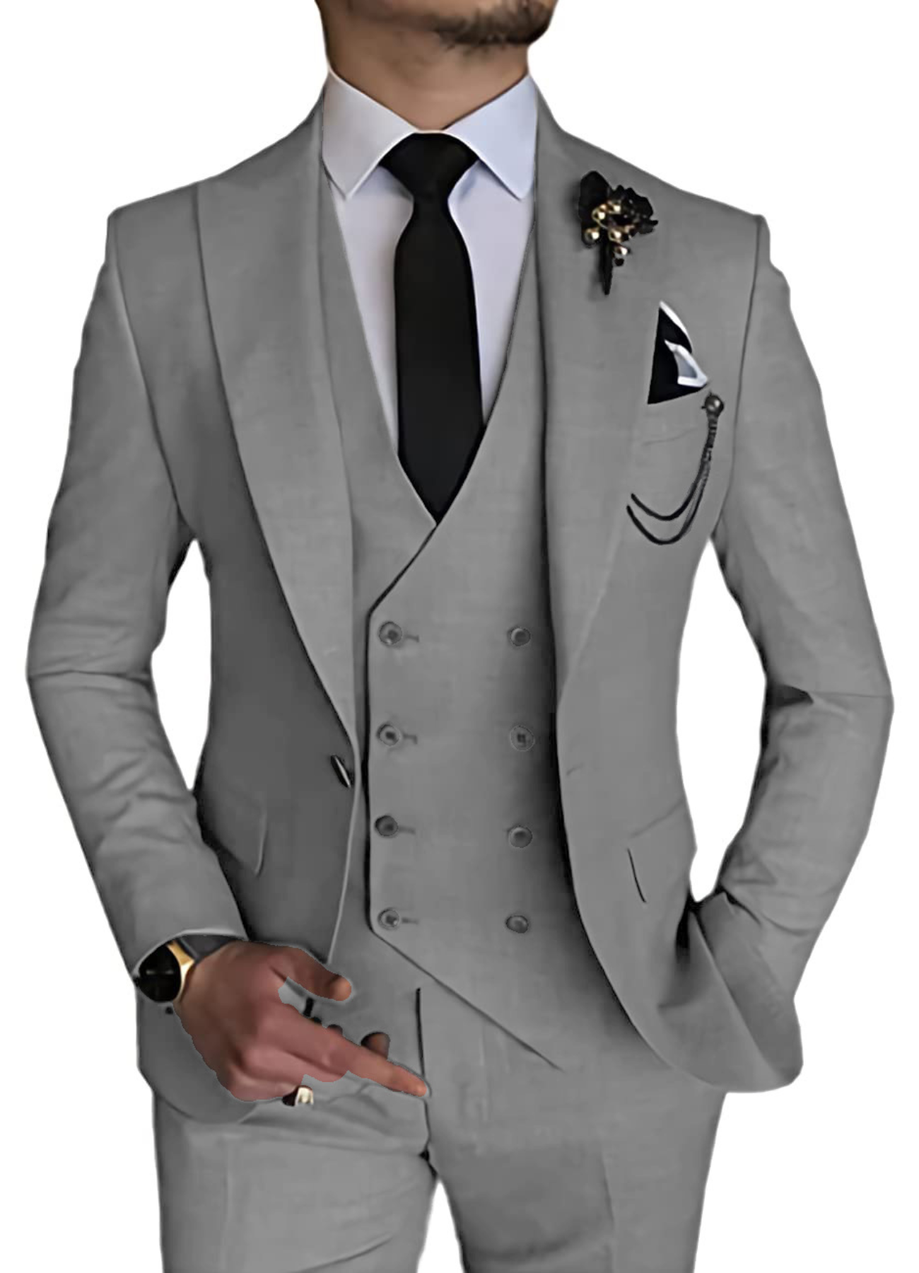 Kamden | Costume Trois Pièces à Pour Homme | Élégant