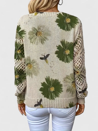 Aurélie | Pull élégant avec motif floral