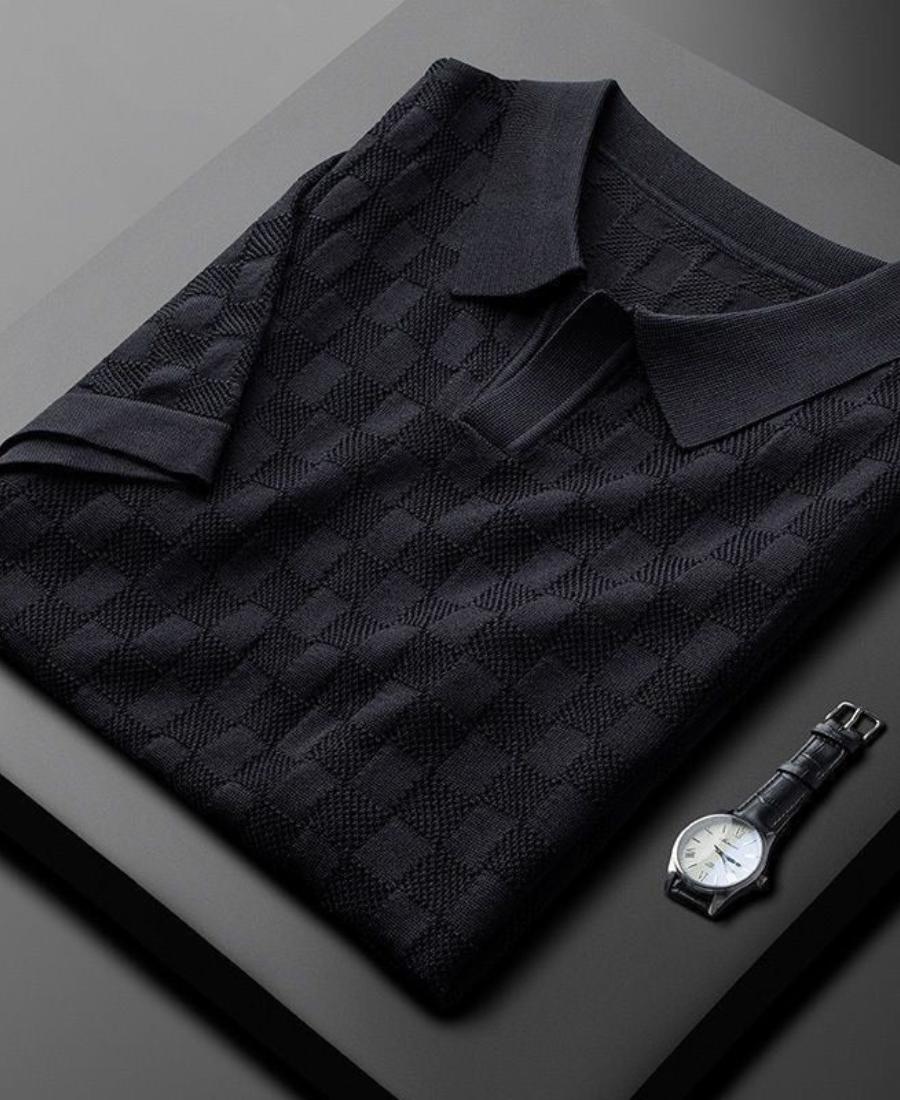 Arnold |  Polo Manche Courte Pour Hommes | Blanche