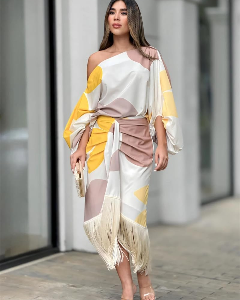 Mariam | Robe Longue Fleurie pour Femme | Surdimensionnée