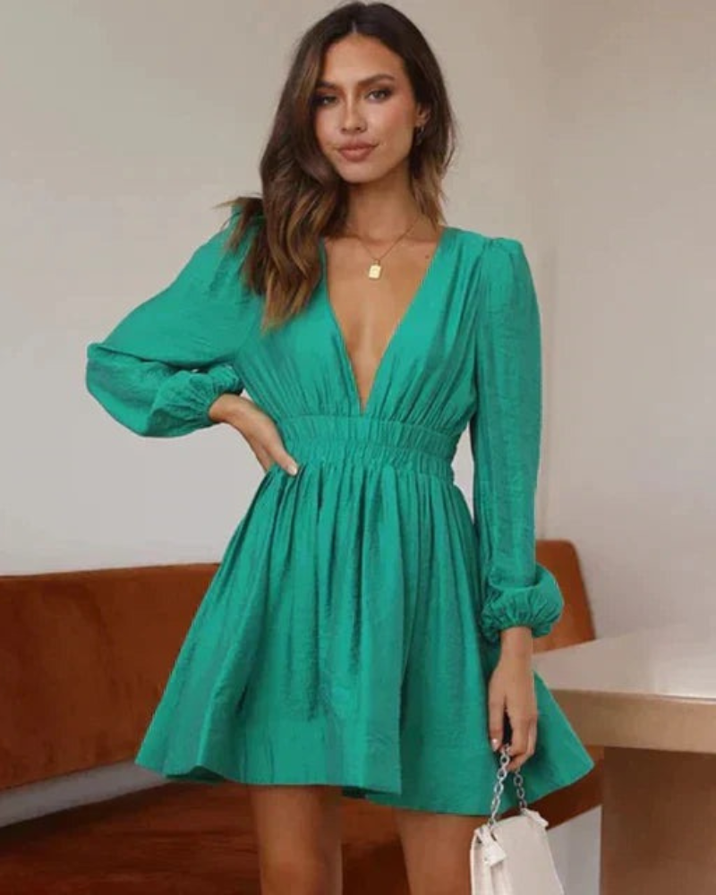 Sarra | Robe Longue Manches Elégant Pour Femme | Cocktail