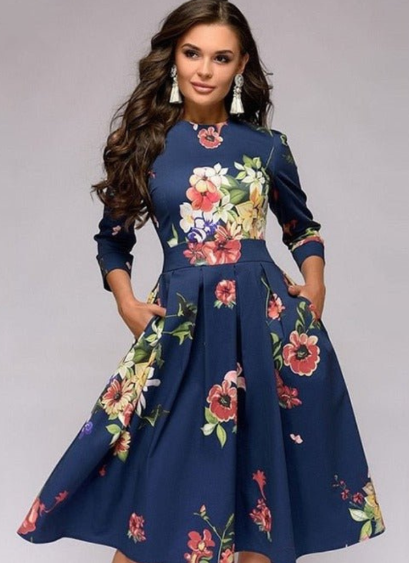 Moira | Robe Longue Fléurie Pour Femme | Chic