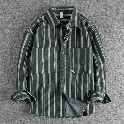 Bobby | Chemise décontractée rayée pour Hommes | Longue