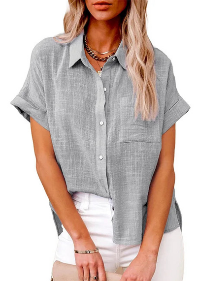 Anastasia | Chemise Manche Courte Pour Femme | Oversize