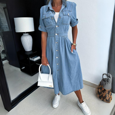 Zayna | Robe en Jean Élégante