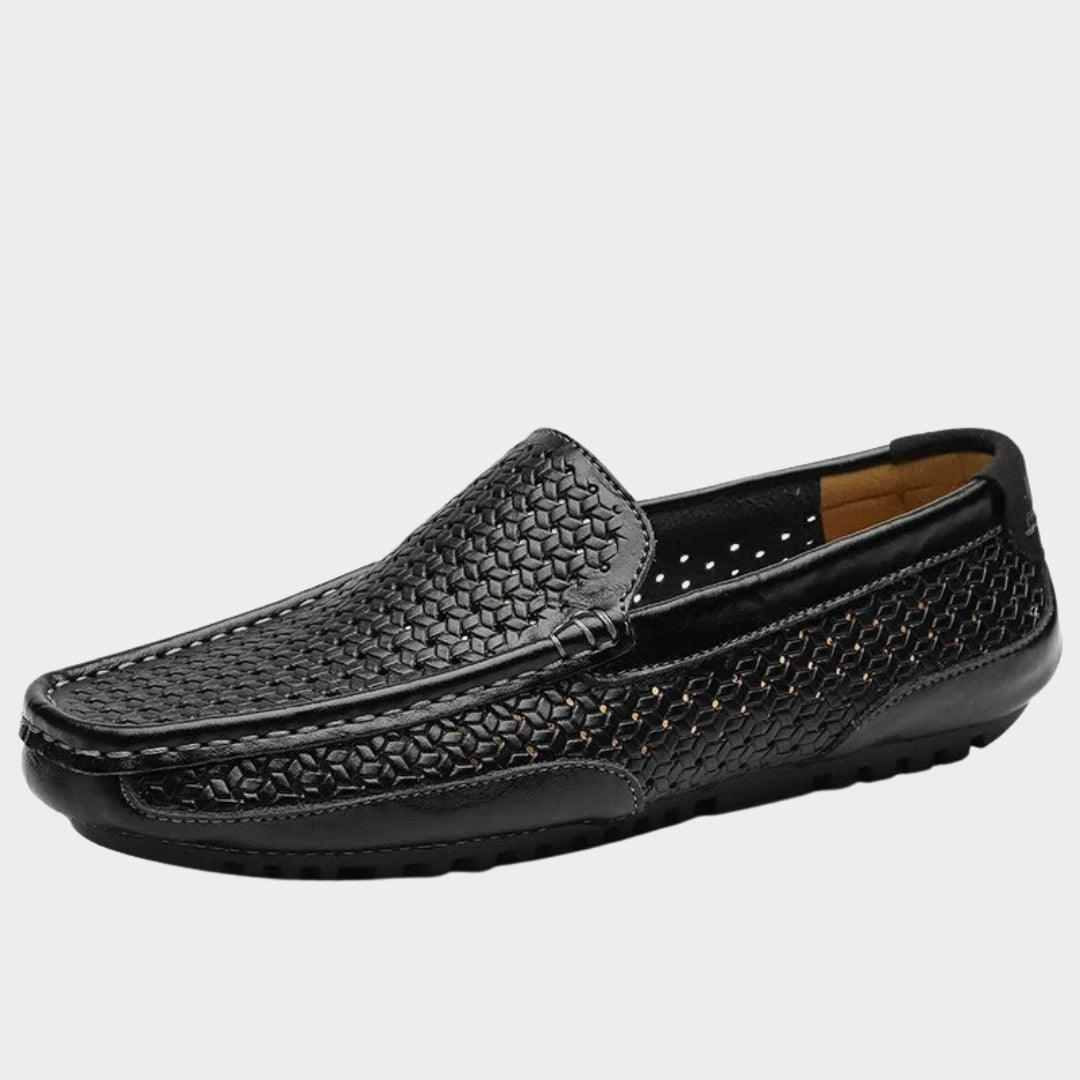 Aubry | Mocassins en cuir tressé élégants