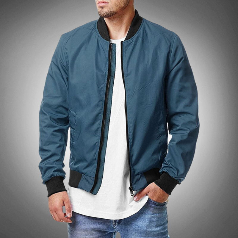 Kristoffer | Veste Hiver Bomber Pour Hommes | Noir