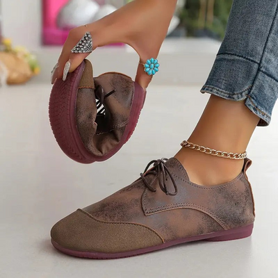 Elvessa | Chaussures à Lacets Compensé Pour Femme | Confortables
