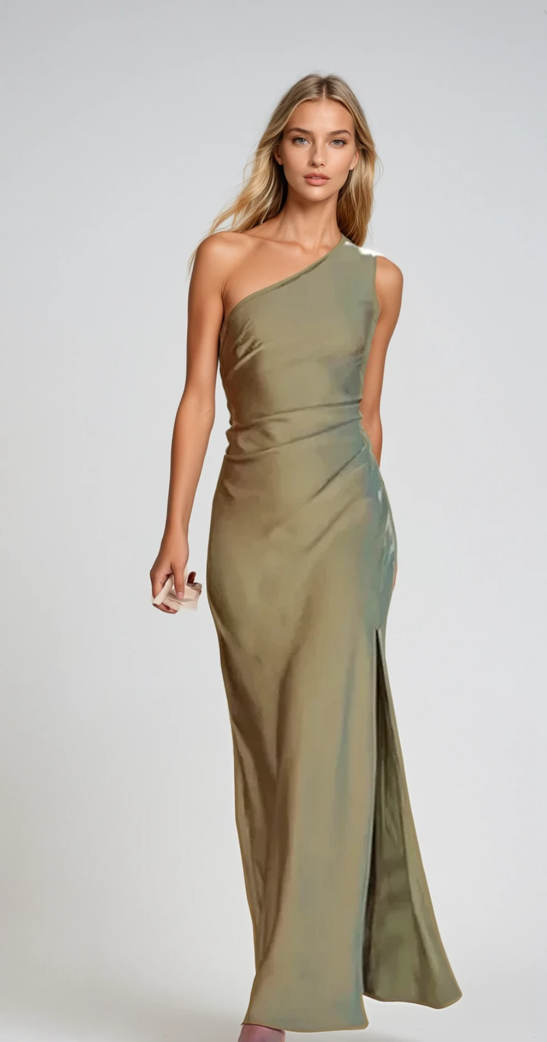 Jacqueline - Maxi-robe sexy avec décolleté en V et fente