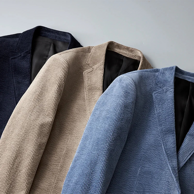 Berto | Blazer en Velours Côtelé Pour Hommes | Luxe