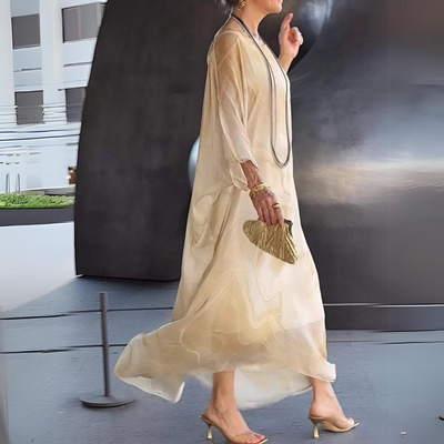 Camille - Robe élégante en mousseline de soie