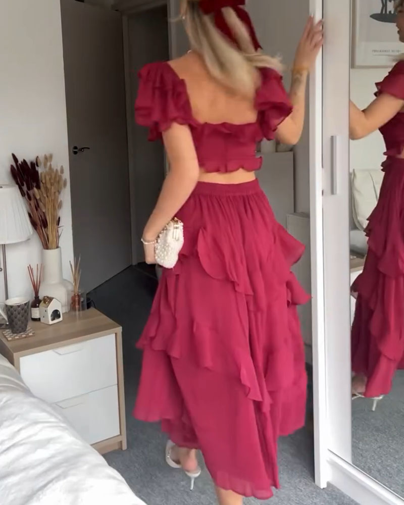 Quinlan - Robe Élégante Taille Haute avec Dentelle