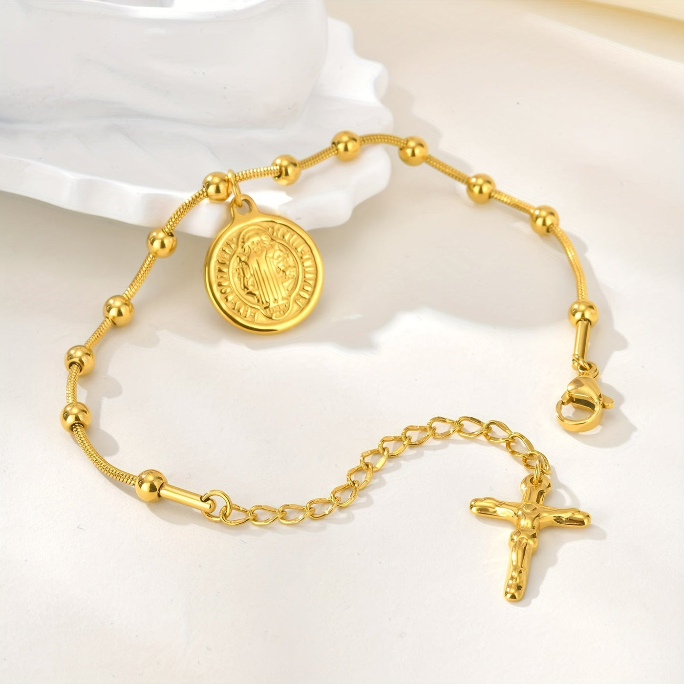🇫🇷 Bracelet Benedict design français en or 18K